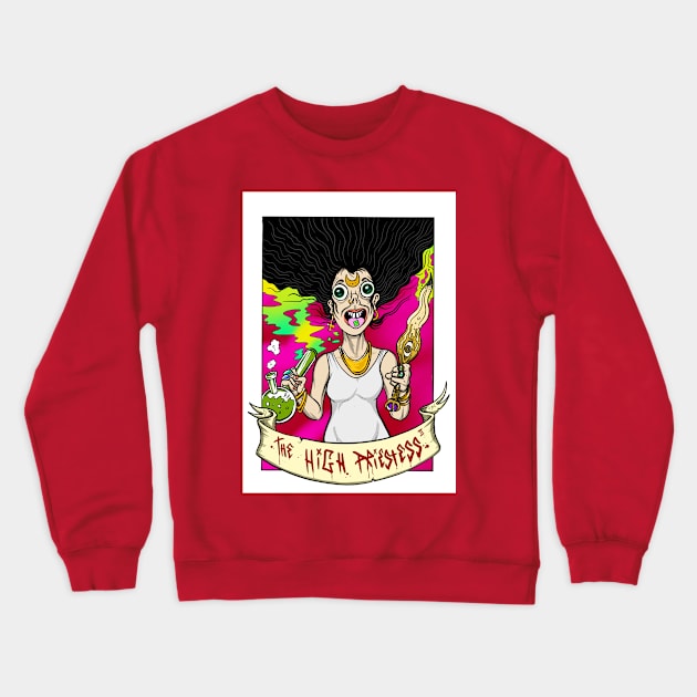 High Priestess tarot Crewneck Sweatshirt by Brownlazer